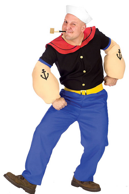 Verkleidung im Fasching - Popeye