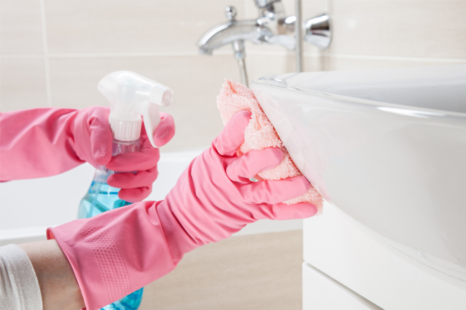 So putzen Sie Ihr Waschbecken Frühjahrsputz Teil 2: Das Bad - Waschbecken