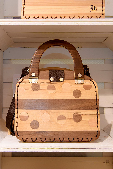 Holzhandtasche vom Hackl Gerhard Handtaschen aus Holz: Holzhandtasche